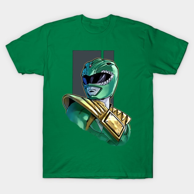 Tommy The Green Ranger T-Shirt by AdventureWizardLizard